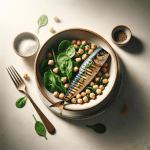 Herb-Marinated Grilled Mackerel with Chickpea and Spinach Salad: A Heart-Healthy High-Protein Meal