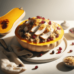How to Make Stuffed Butternut Squash with Chicken, Quinoa, and Cranberries