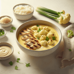 Creamy Saffron Cauliflower Soup with Grilled Chicken: A High-Protein Winter Comfort Food