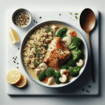Ginger Garlic Chicken Thighs with Quinoa and Steamed Broccoli: A Nutritious and Flavorful Weeknight Dinner