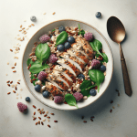 Herb-Marinated Chicken and Spelt Berry Breakfast Salad: A High-Protein Morning Meal