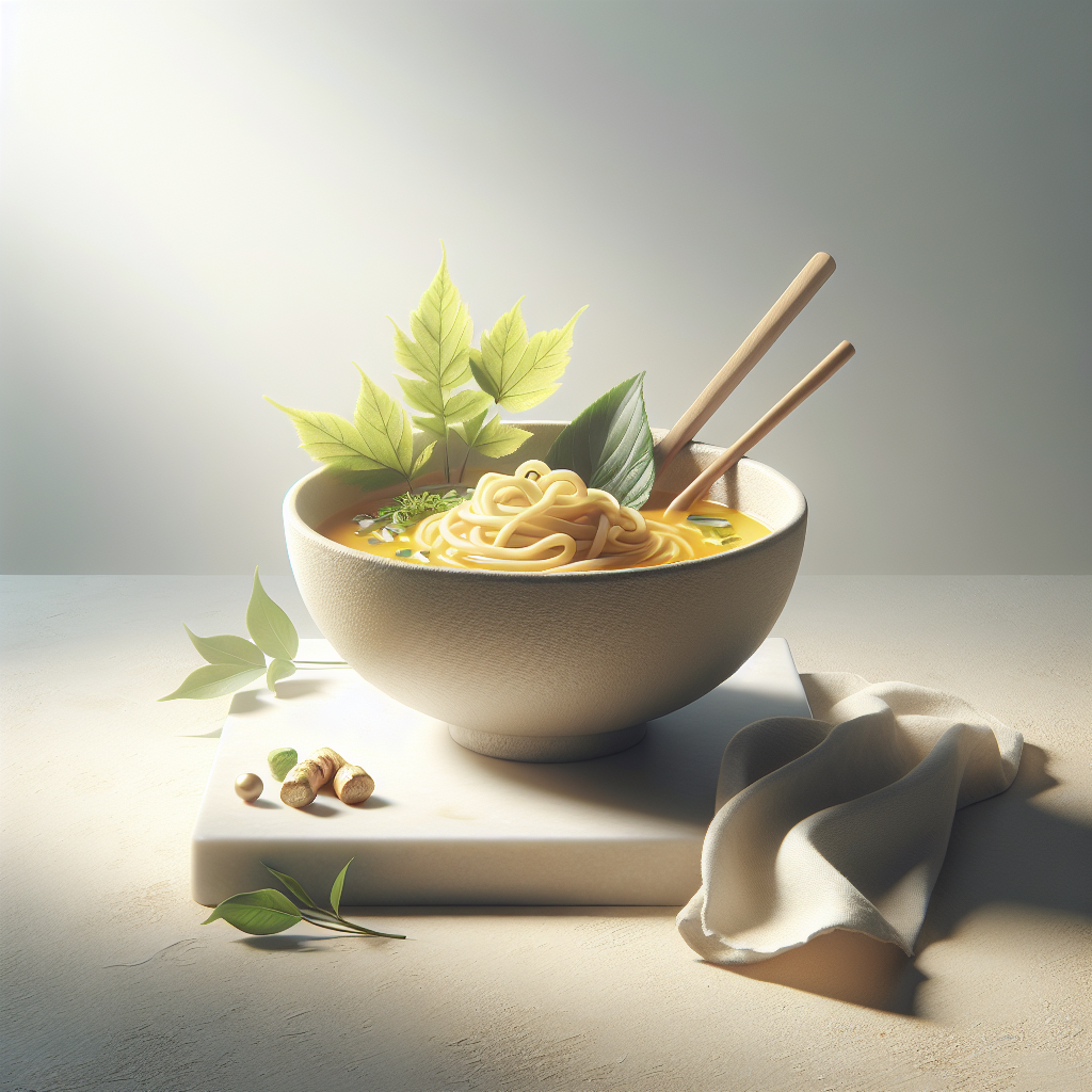 Nutritious Miso-Turmeric Chicken Noodle Soup Recipe for Gut Health and Immunity