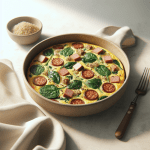 Savory Breakfast Frittata with Chicken Sausage, Spinach, and Quinoa: A Protein-Packed Morning Meal