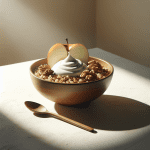 Spiced Apple Quinoa Breakfast Bowl with Greek Yogurt and Walnuts
