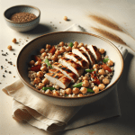 Spiced Barley and Chickpea Salad with Grilled Chicken: A Healthy Mediterranean Recipe
