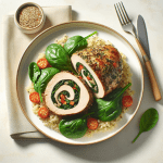 Stuffed Pork Tenderloin with Spinach and Quinoa: A High-Protein Healthy Dinner Recipe